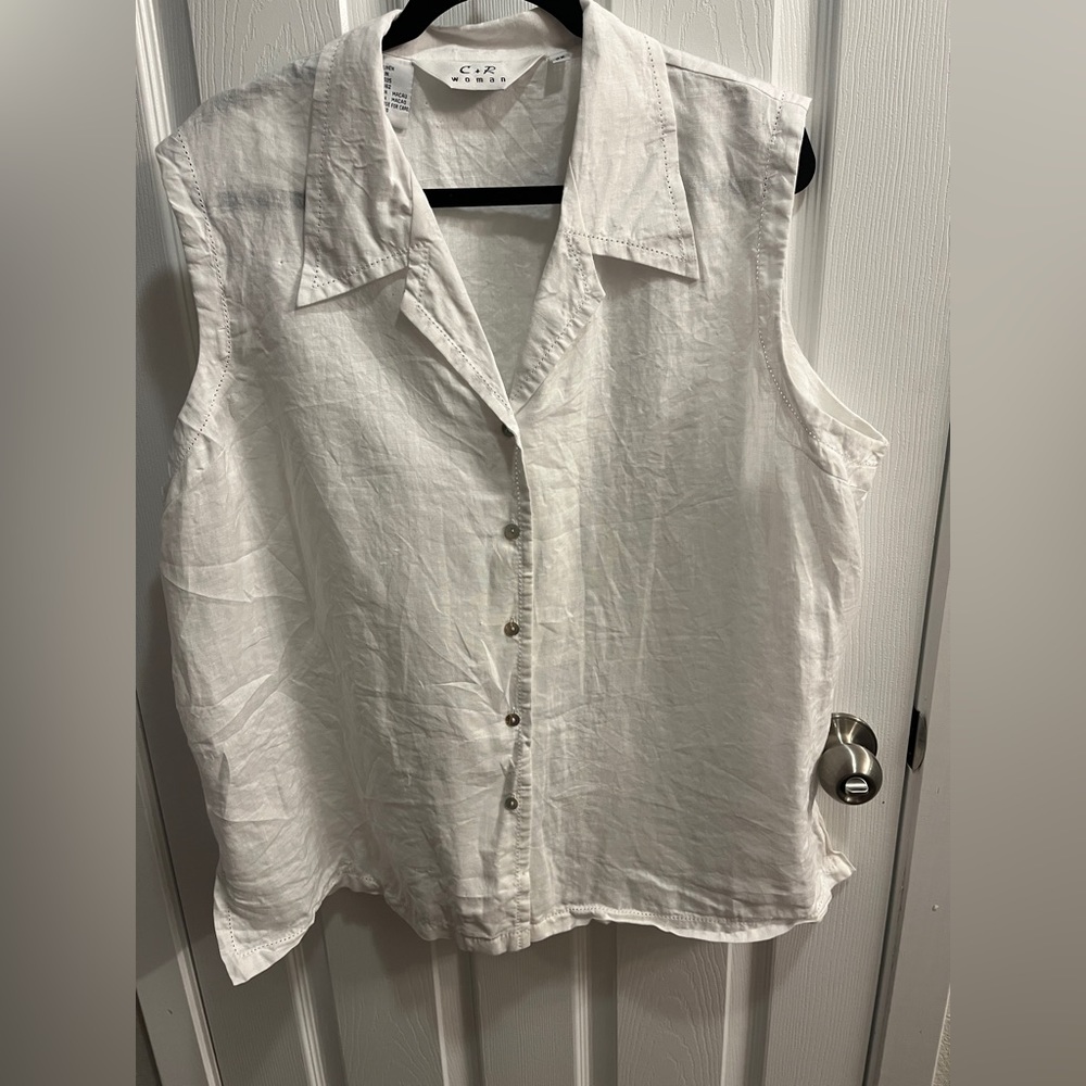 C+R 2x white tank top